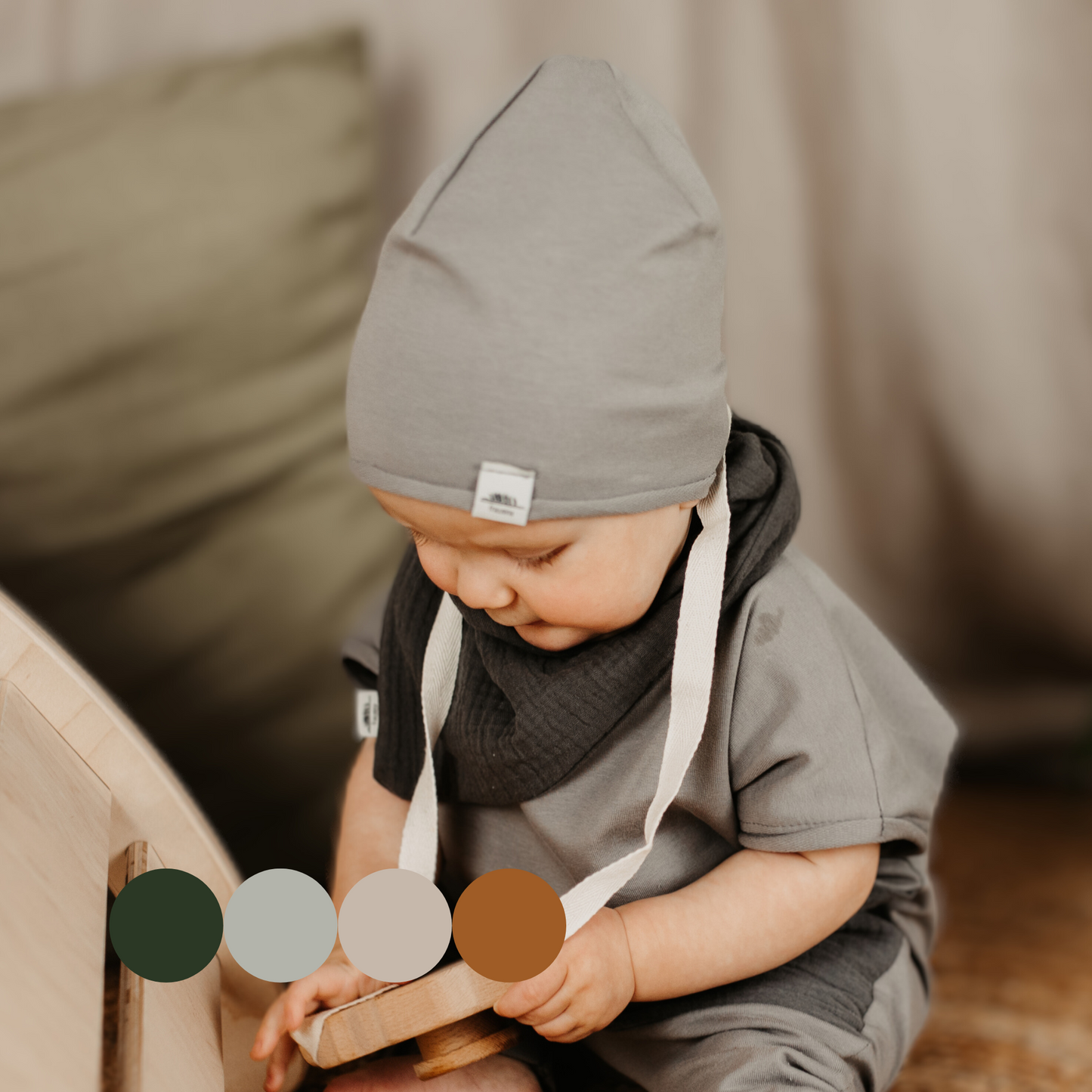 Organic Roll-up Beanie für Baby und Kleinkind