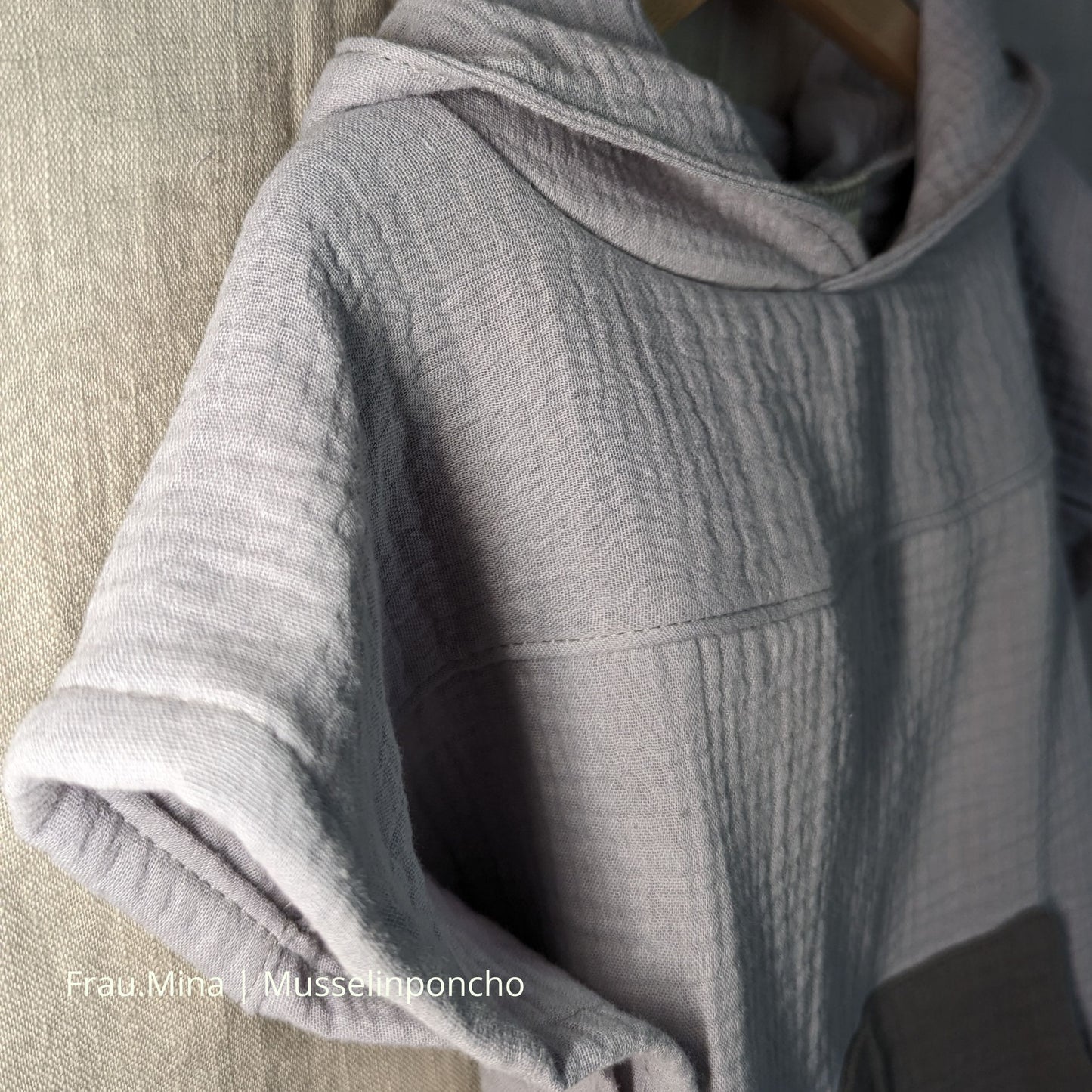 Musselin Badeponcho aus 100% Bio-Baumwolle