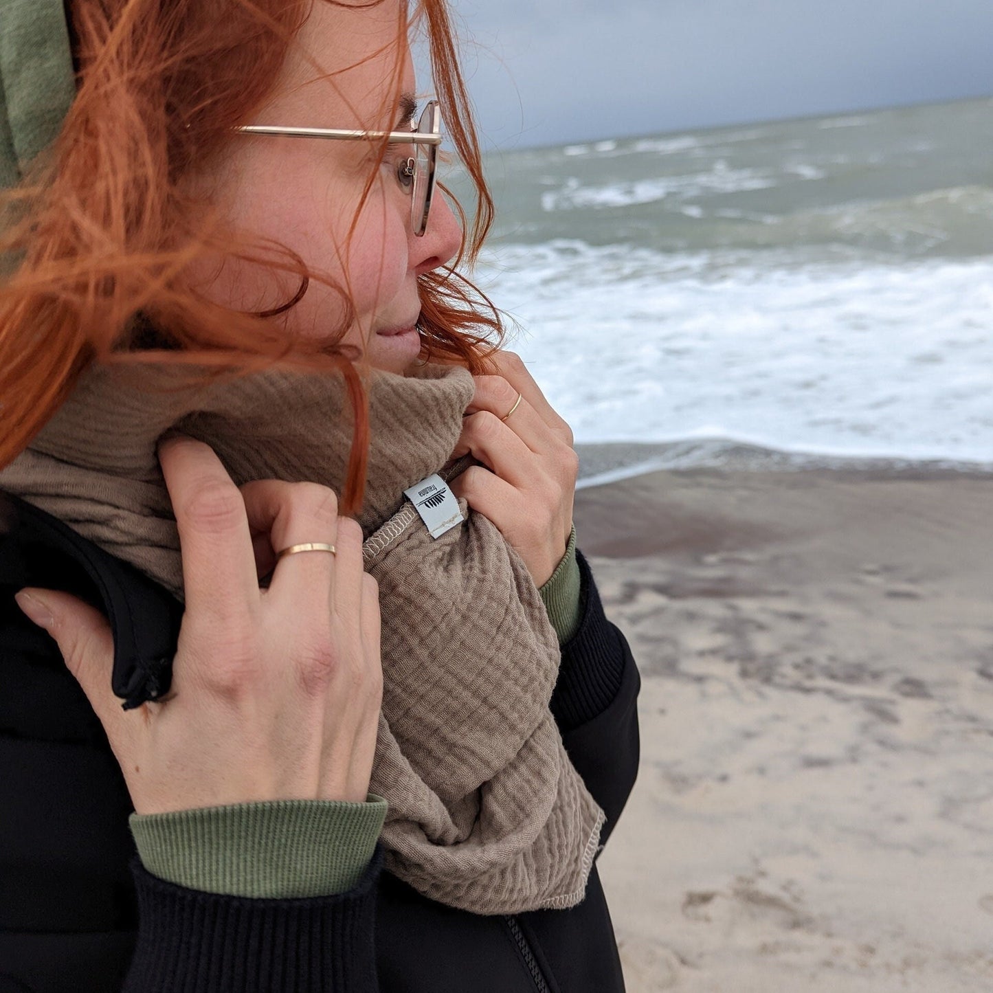 Geschlechtsneutrale Babykleidung: Musselin Halstuch von Frau.Mina