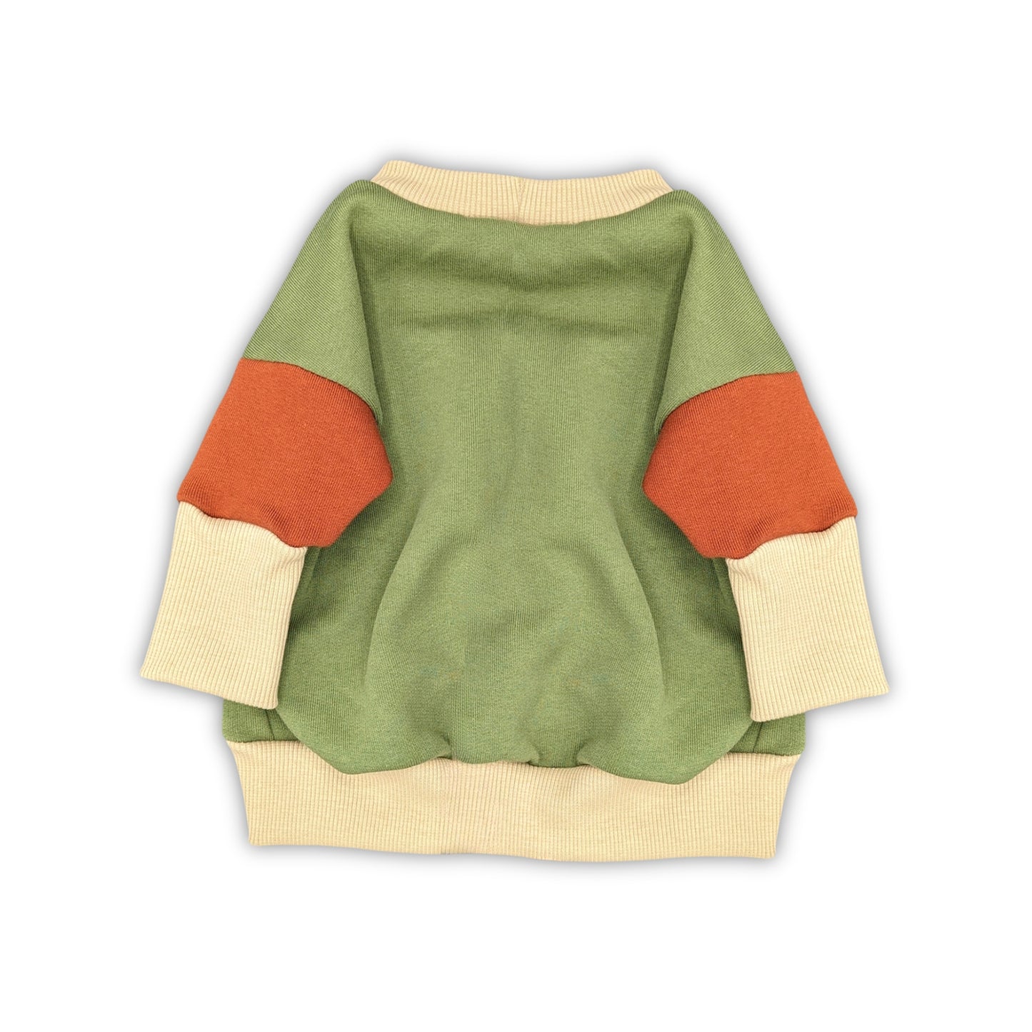 Colorblock Baby-Pullover aus Bio Baumwolle