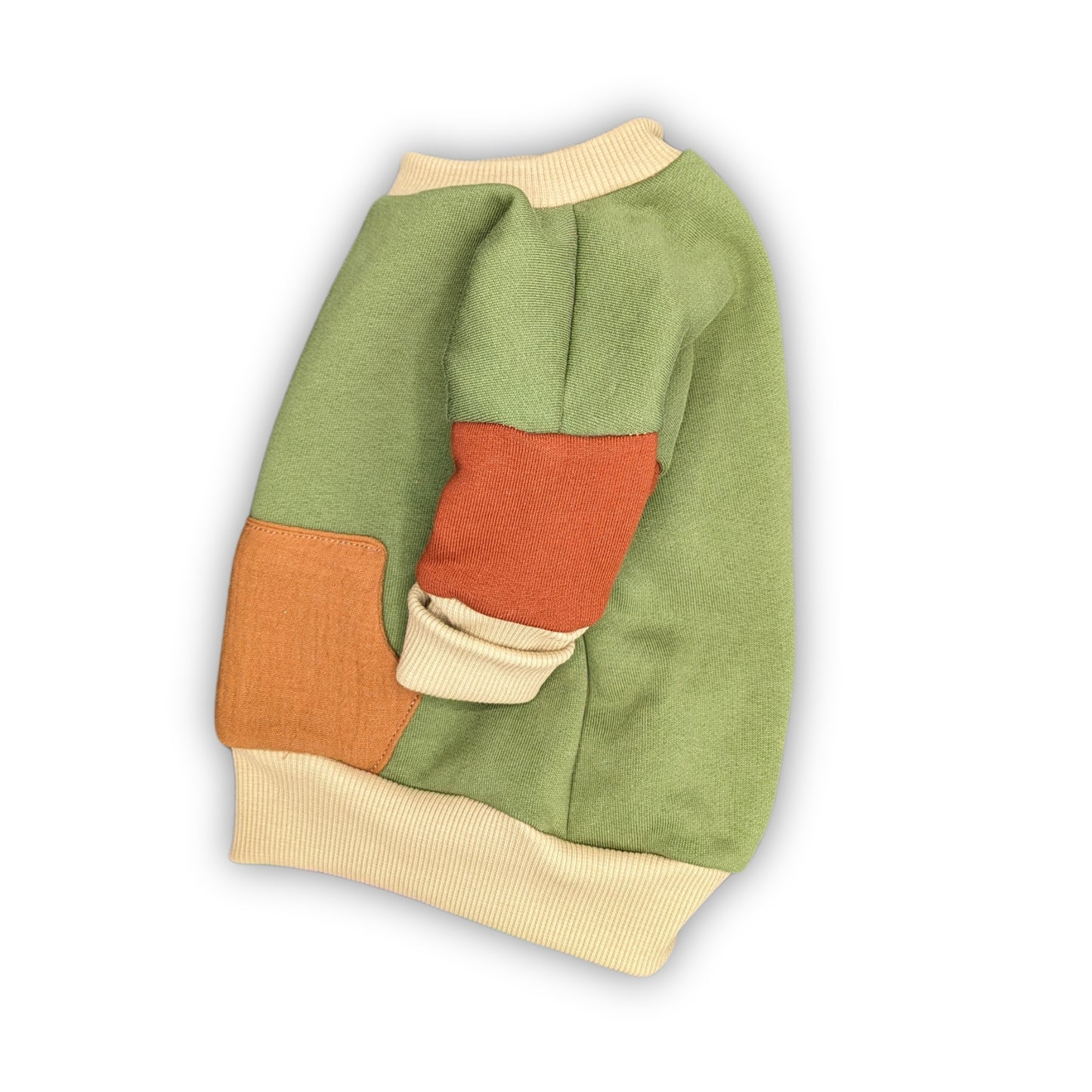 Colorblock Baby-Pullover aus Bio Baumwolle