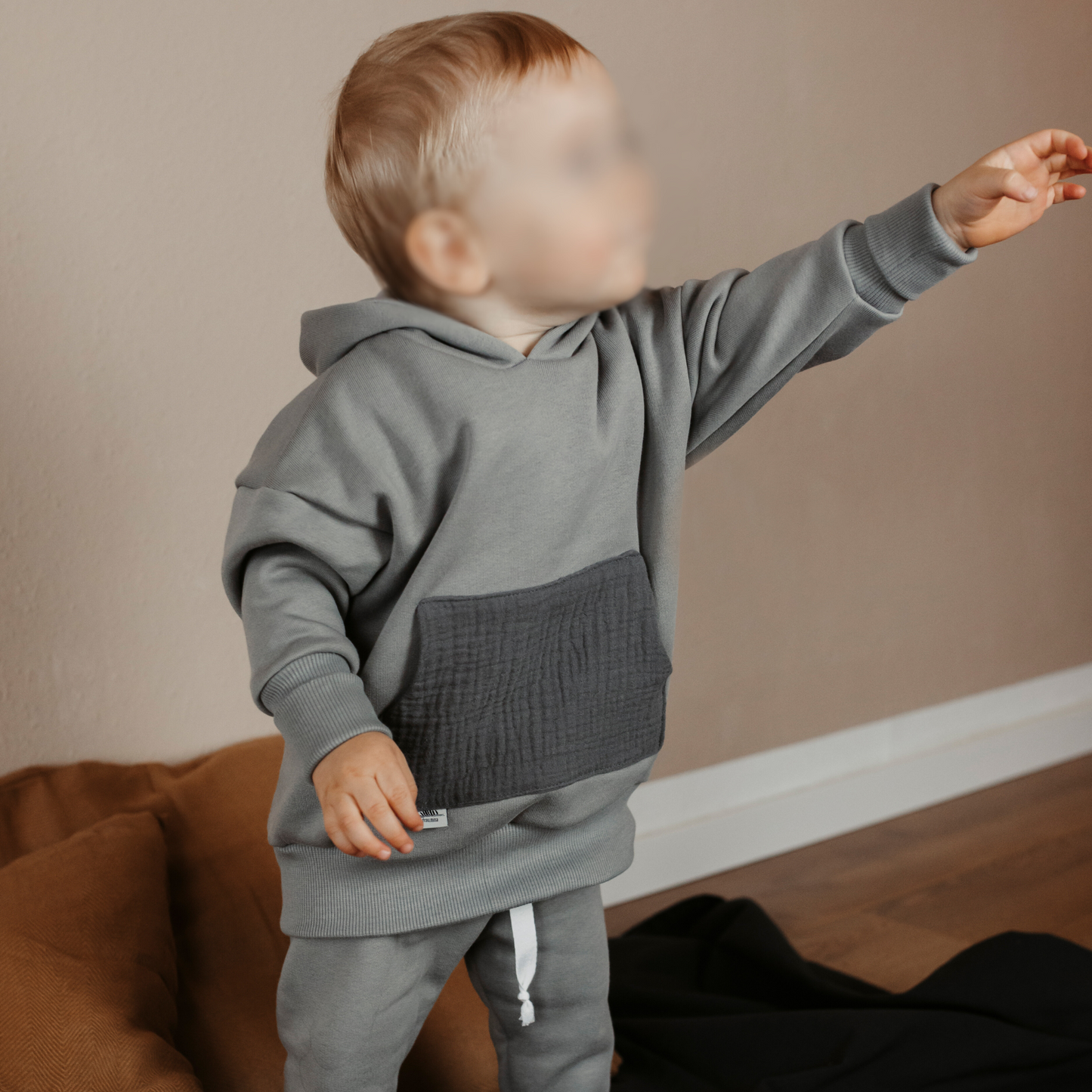 Hoodie aus weichem Bio-Sweatstoff