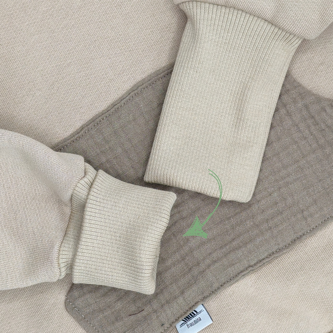 Mitwachsende Babykleidung: Pullover Ärmel von Frau.Mina